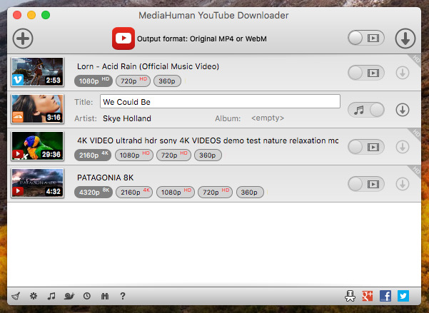 youtube download for mac os x